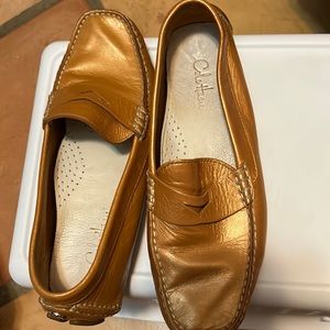 Cole Haan Cary Venetian Womens Size 6 Shoes Black Nubuck Moc Toe Driving Loafers